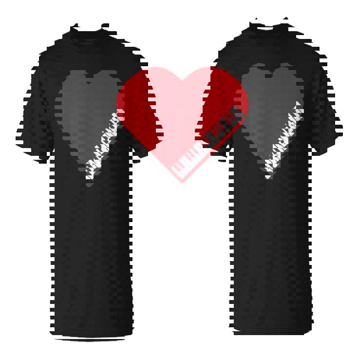 ピアノ ハート ピアノ 楽譜 ピアノスツール 鍵盤羽 Tシャツ