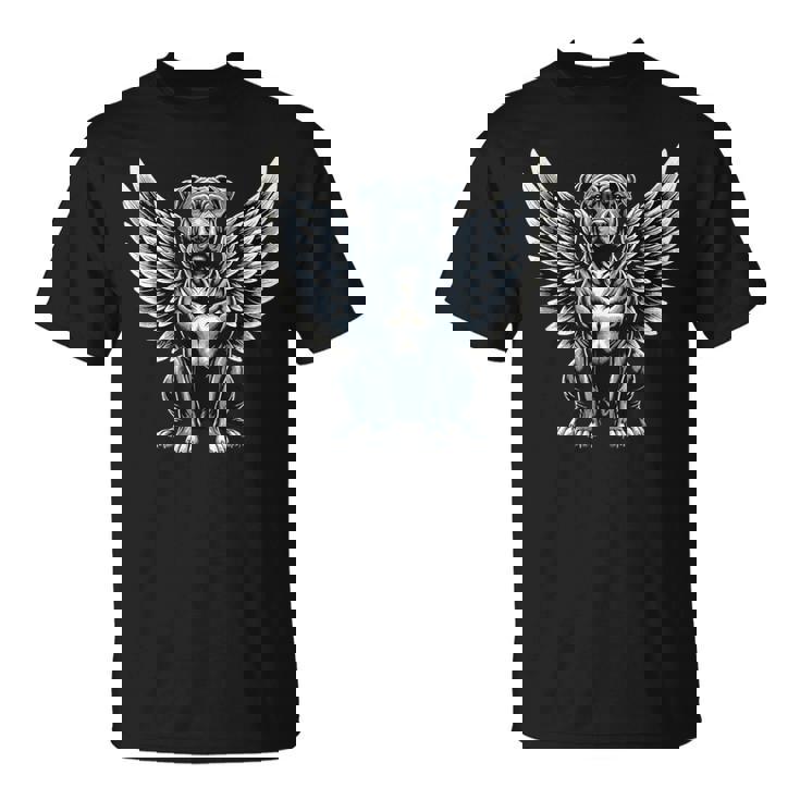 ピットブル 天使 犬 翼 動物 ペット メモリアル。 Tシャツ