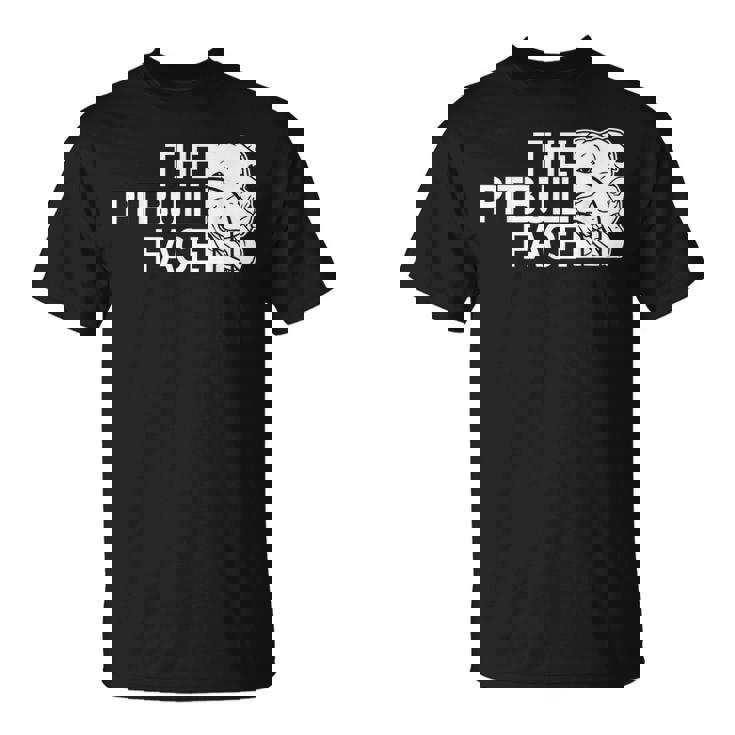 ピットブルフェイス ファニー ドッグ ピットブル Tシャツ