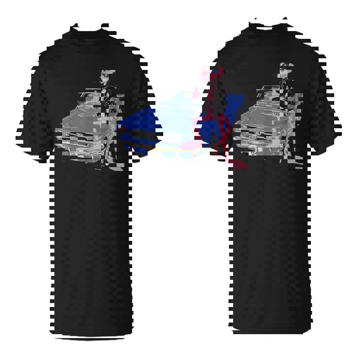 ピンクパンサー ヴィンテージ 1964 コンバーチブル 車 クール キャット Tシャツ