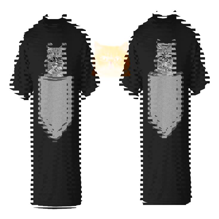 ファニーエキゾチックショートヘア猫 Tシャツ