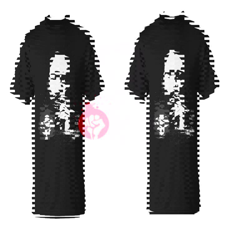 フィデル・カストロ・キューバ革命拳戦闘デモ Tシャツ