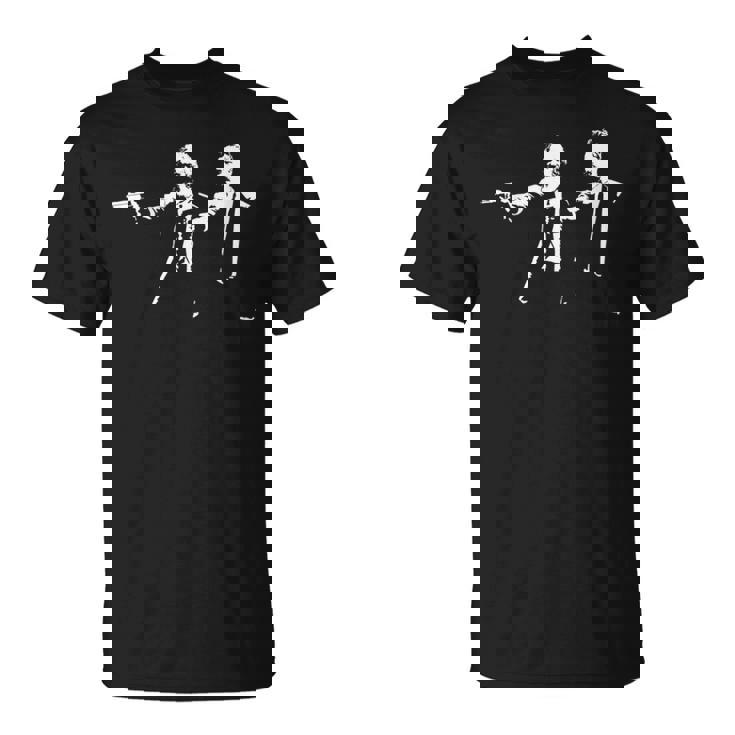 フィロソフィクション ニーチェ＆マルクス 哲学者映画パロディ Tシャツ