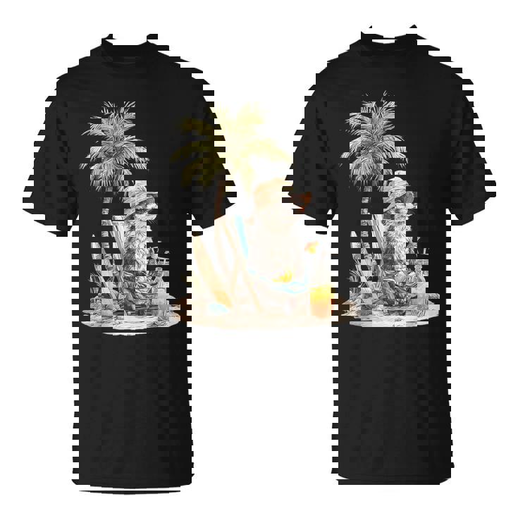 フェレット 果物 スキムボード ビーチツリー 動物 モチーフ フェレット Tシャツ