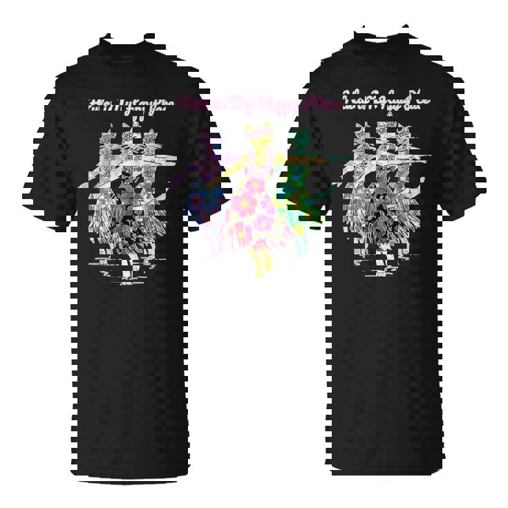 フラダンスを踊る猫 Tシャツ