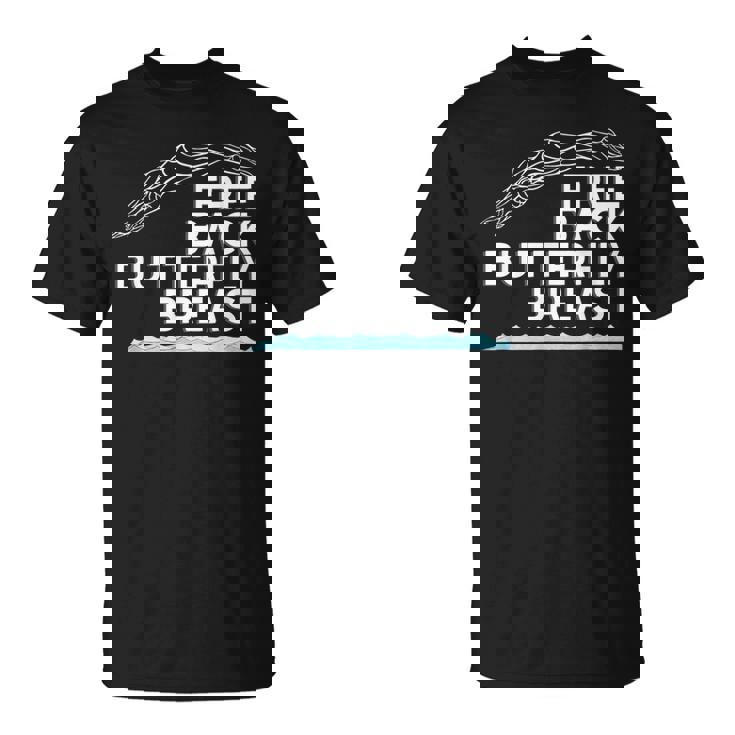 フリーバックバタフライブレストスイムストロークスイムチームライト Tシャツ