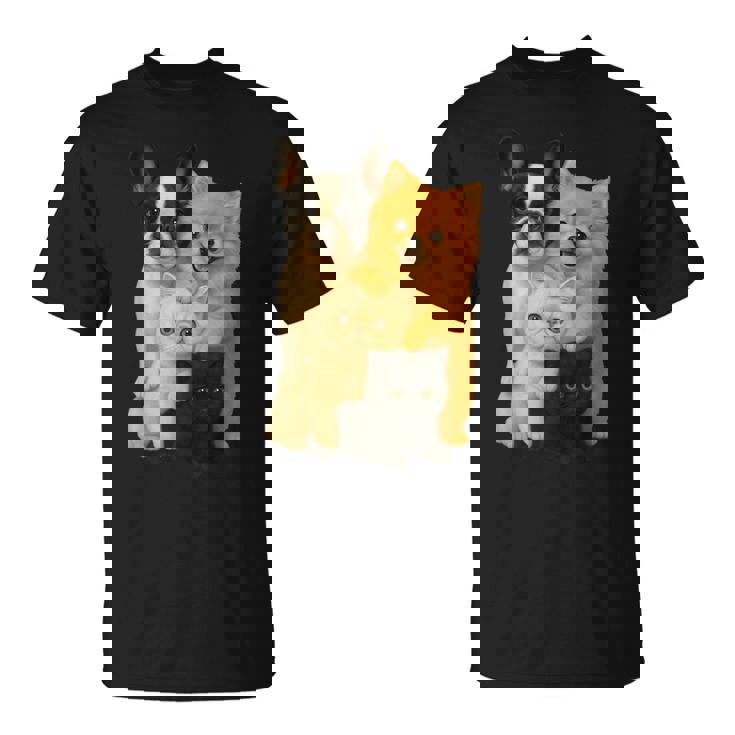 フレンチブルドッグ ポメラニアン エキゾチック ショートヘア マンチキン 猫 Tシャツ