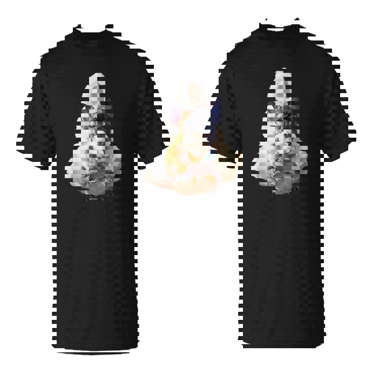 フレンチブルドッグ 犬 アイスクリームを食べる犬 面白い かわいい Tシャツ