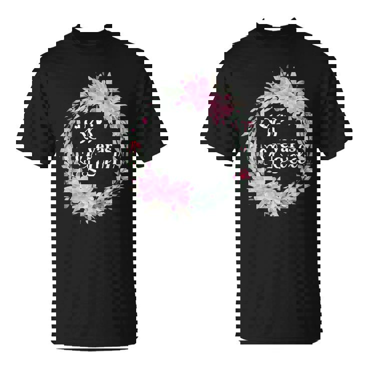 フローラル 86歳 誕生日 男性 女性 86歳 誕生日 Tシャツ