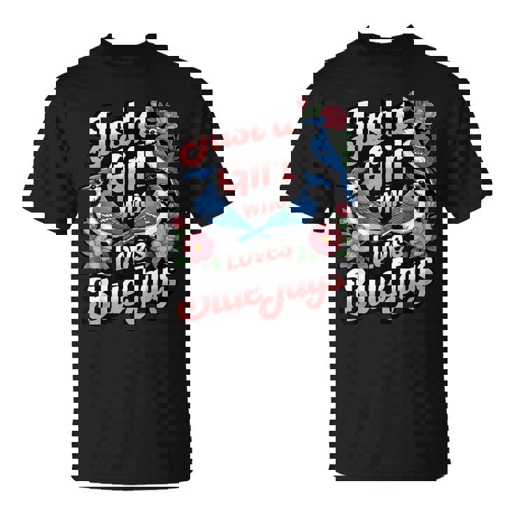 ブルージェイズが大好きな少女 バード愛好家 バードウォッチャー Tシャツ