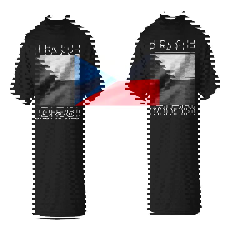 プラハtシャツ 素敵なチェコ共和国の国旗 お土産 Tシャツ