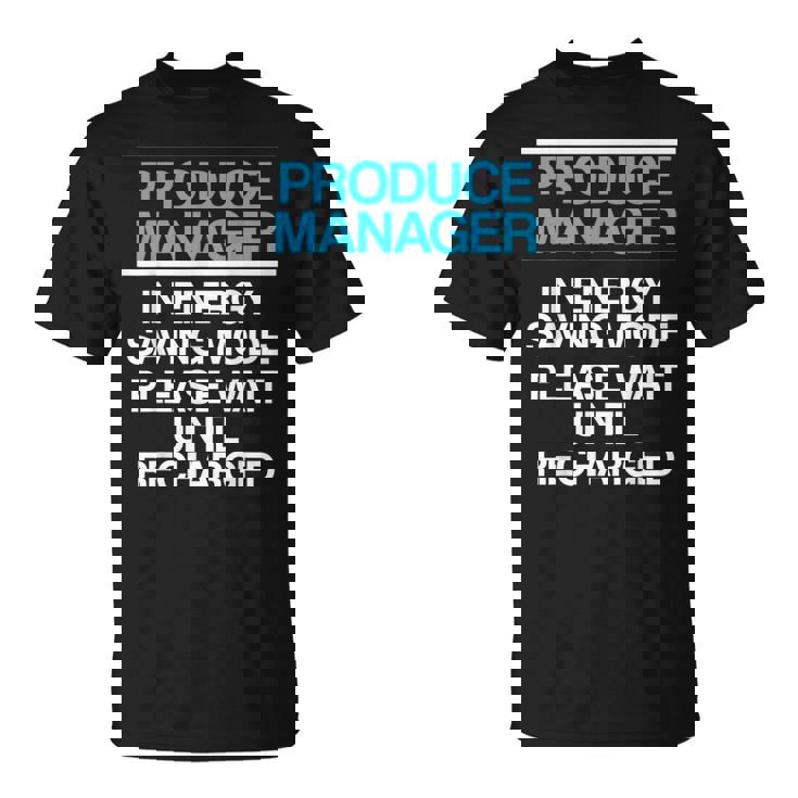 プロデュースマネージャー 食料品店スーパーバイザー Tシャツ