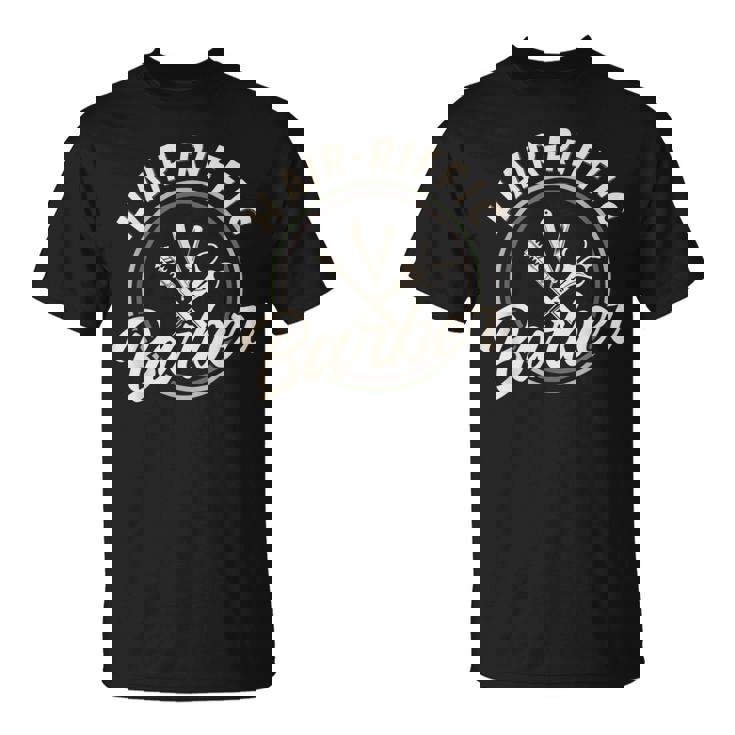 ヘアリフィク理容師美容室・ヘアサロン・美容師 Tシャツ