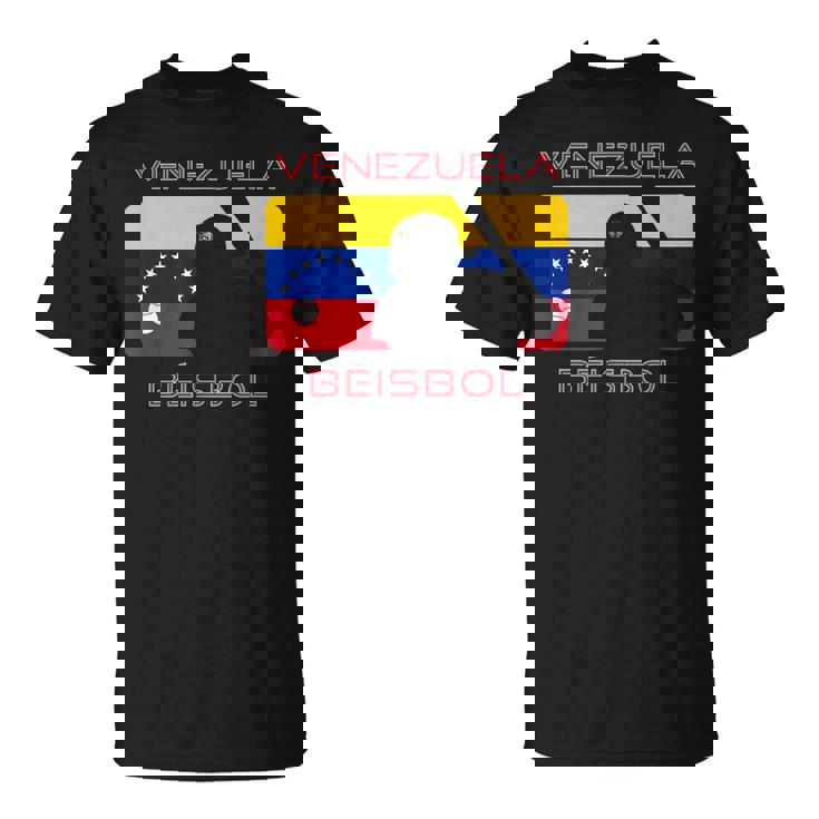 ベネズエラ Beisbol 野球旗 ベネズエラ スポーツファンen Tシャツ