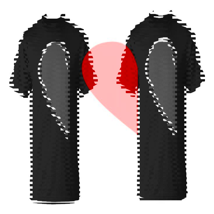 ペア ハート 親子 恋人（Left 左）（ビューティフルライフ）半分 コーデ リンク ルック かわいい Tシャツ