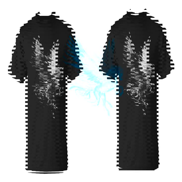 ペガサスユニコーンモチーフイラスト Tシャツ