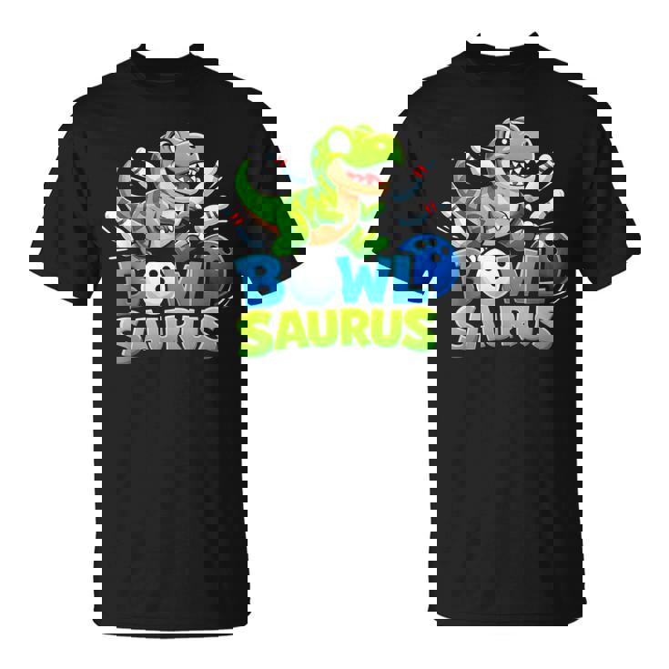 ボウリング 恐竜 Tレックス キュート グラフィック キッズ 幼児 男の子 ボウラー Tシャツ
