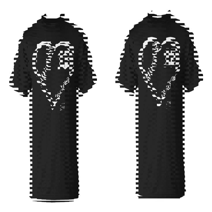 マックスマンシー選手ハート数ゲームデー Tシャツ