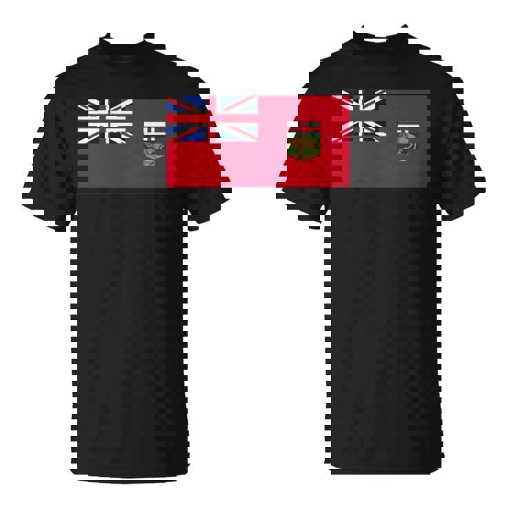 マニトバ州 紋章 カナダ国旗 ウィニペグ Tシャツ