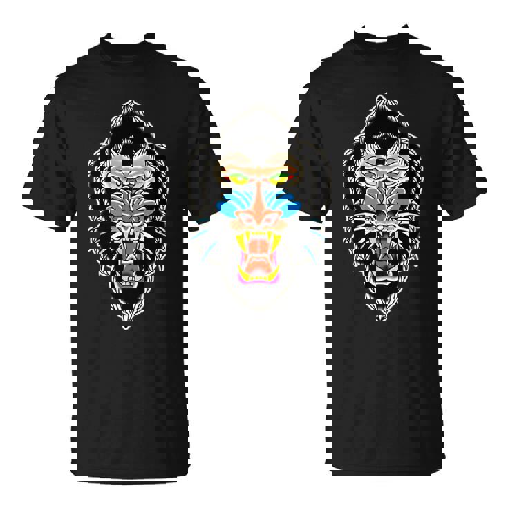 マンドリルモンキー 長袖tシャツ Tシャツ