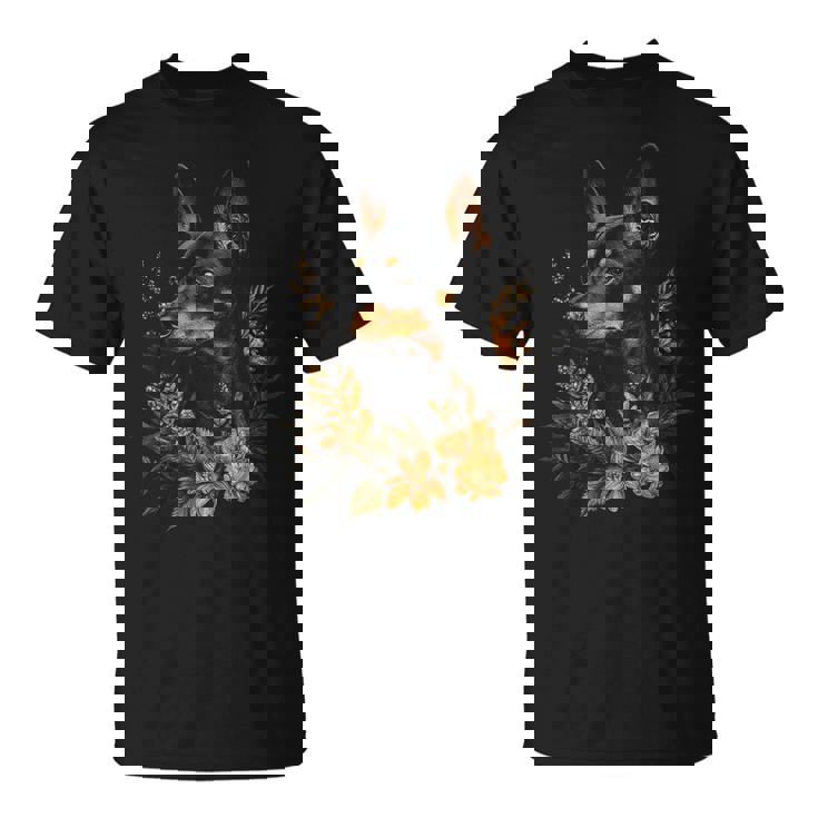 ミニチュアピンシャー 犬モチーフ ペットアート ミニチュアピンシャー Tシャツ