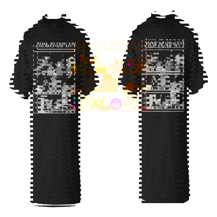 モルモットのコンドの生活のおもちゃヘイベッドの隠れ家の家 Tシャツ