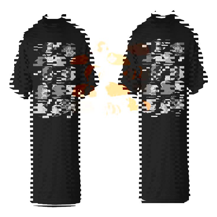 モルモット犬種シャツ Tシャツ