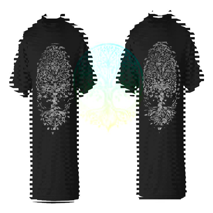 ユグドラシルの生命の木 バイキングの北欧のルーン文字の着用 Tシャツ