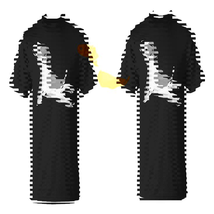 ヨガジャック・ラッセル・テリア犬 Tシャツ