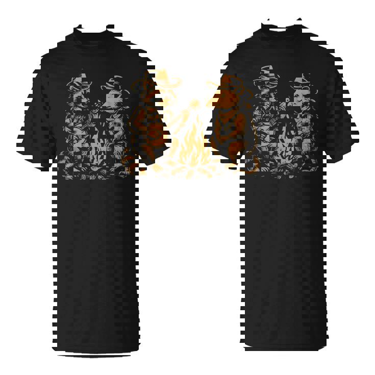 ラクーンバンジョーブルーグラスカントリーミュージック Tシャツ