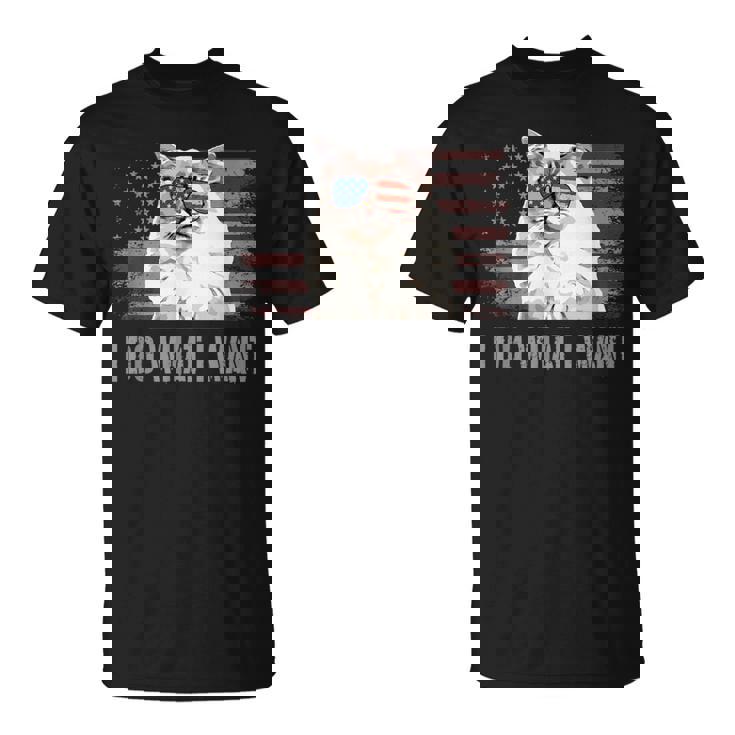 ラグドールキャット I Do What I Want Retro Usa おもしろ猫 Tシャツ