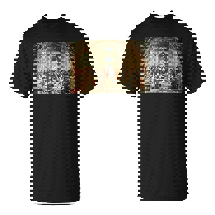 ラファエルによるアテネの学校1511 Tシャツ