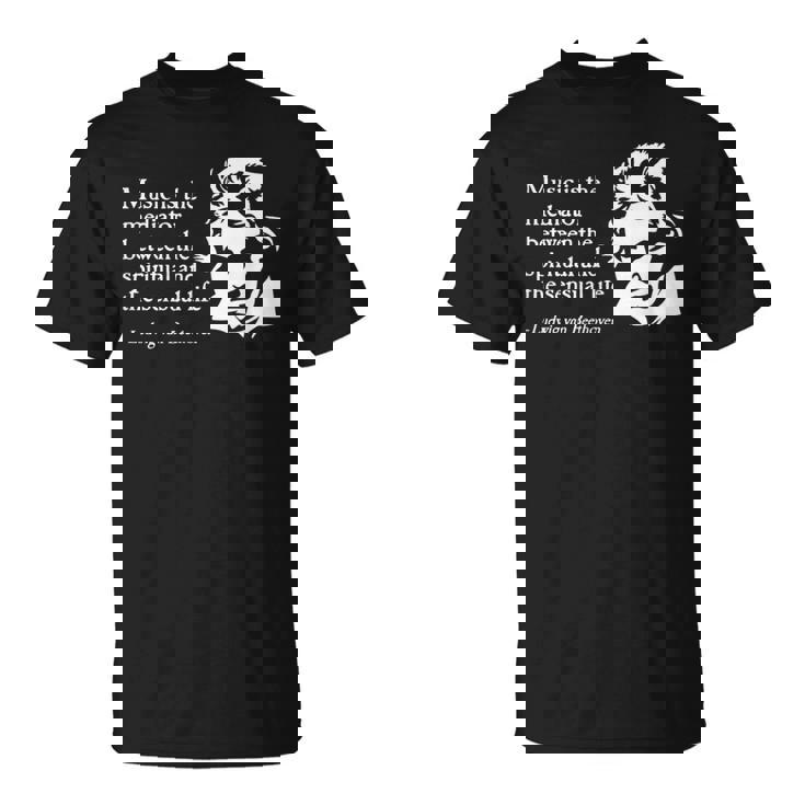 ルートヴィヒ・ヴァン・ベートーヴェン 引用句 クラシック音楽引用句 格言 Tシャツ