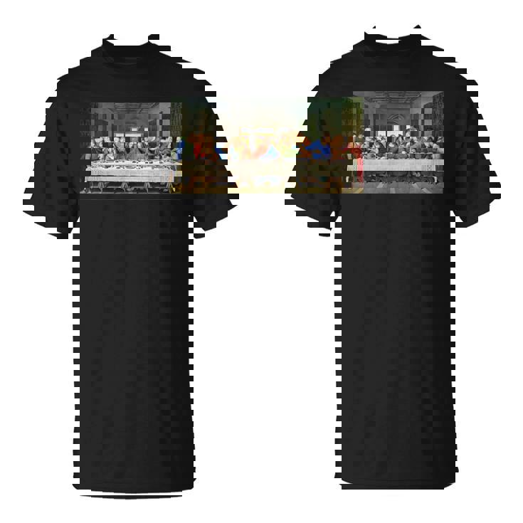 レオナルド・ダ・ヴィンチによる最後の晩餐1495 長袖tシャツ Tシャツ