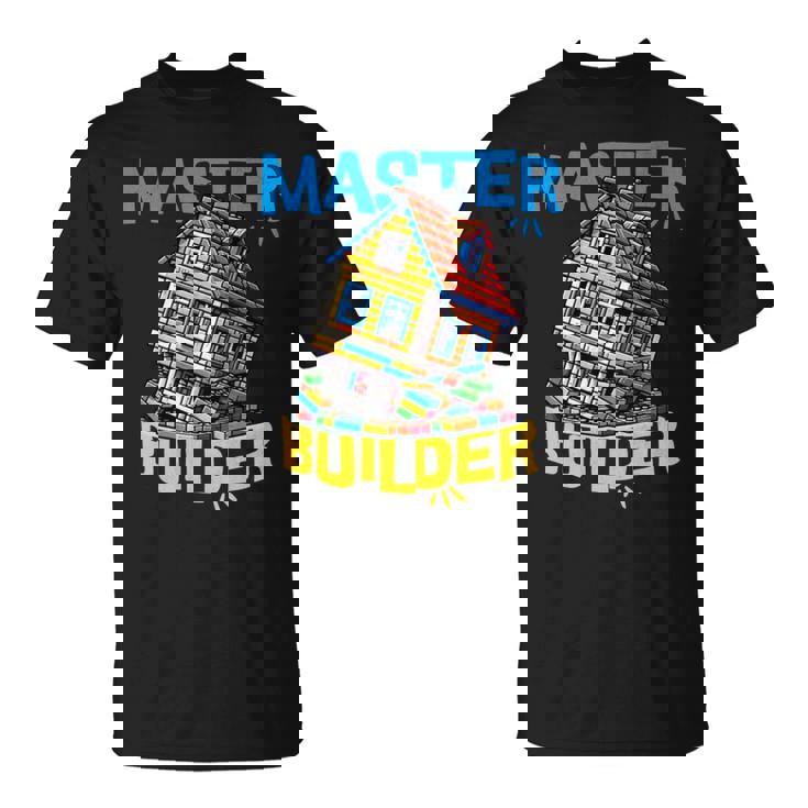 レゴのレンガ造りマスタービルダー面白い曲がった家。 長袖tシャツ Tシャツ