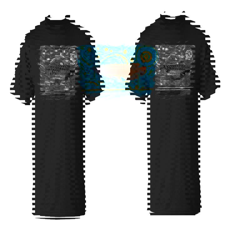 レトロなヴィンテージスタイルのアロワナ Tシャツ