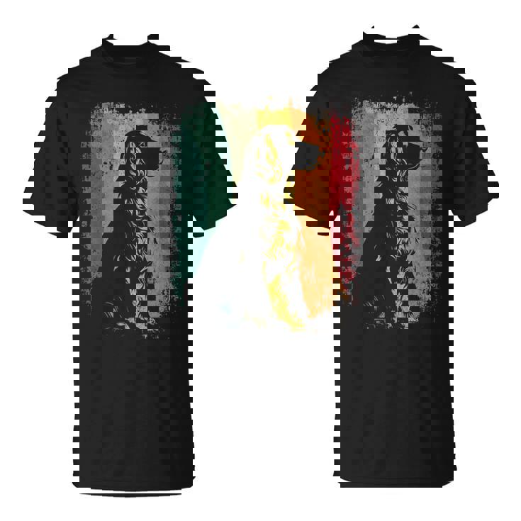 レトロヴィンテージドッグデザインイングリッシュコッカースパニエル Tシャツ