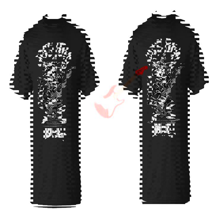 ロックンロール キャット ギタリスト ヴィンテージ ロック&ロール キャット ギター Tシャツ