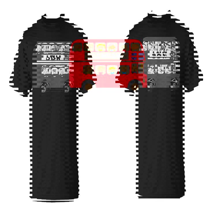 ロンドン イングランド ダブルデッカー レッドバス キッズ ツーリスト お土産 Tシャツ