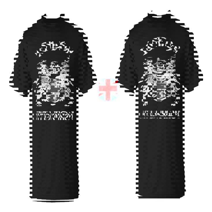 ロンドンのお土産 英国エンブレム 英国国旗 記念品 サイト Tシャツ