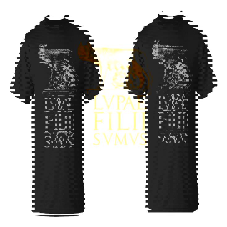 ローマの狼 古代ローマ ローマ帝国の名言 Tシャツ