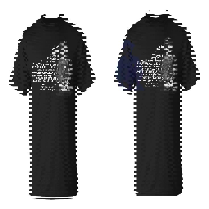 ワイアット・アープ 引用句 アメリカ西部の英雄的ローマン Tシャツ