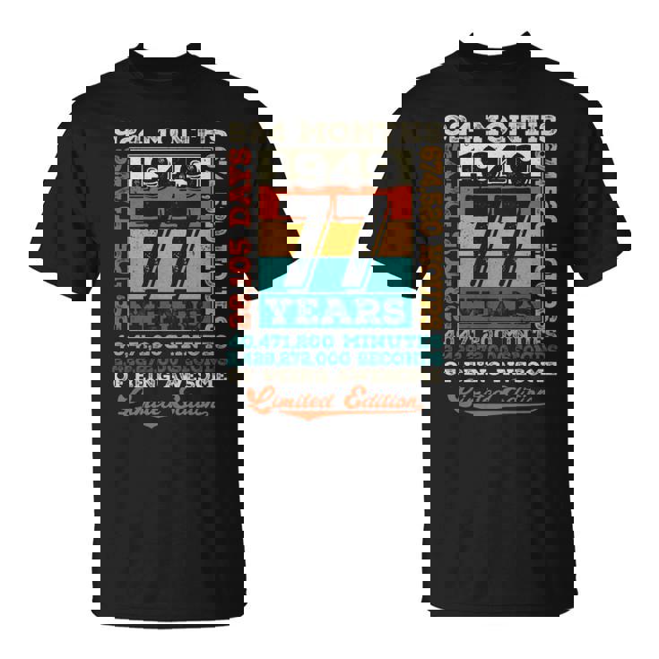 ヴィンテージ 1949 ギフト 男性 女性 長寿祝い 1949年生まれ 喜寿祝い ユニークな誕生日プレゼント 長袖tシャツ Tシャツ