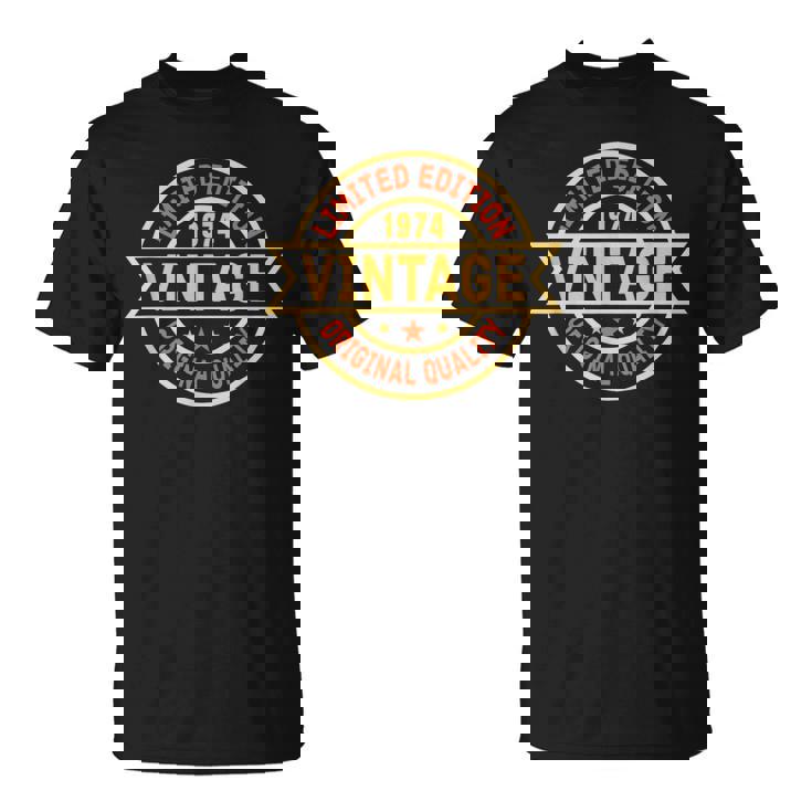 ヴィンテージ 1974 メンズ 限定版 Bday 1974 誕生日 Tシャツ