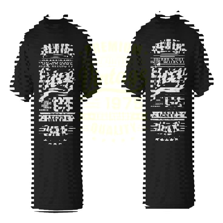 ヴィンテージ 1975 男性用 レトロ 面白い 1975 誕生日 Tシャツ