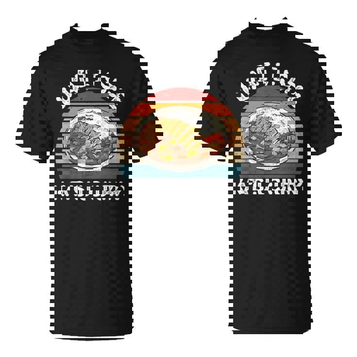 ヴィンテージ カツカレー 待つ カツカレー 和食 Tシャツ
