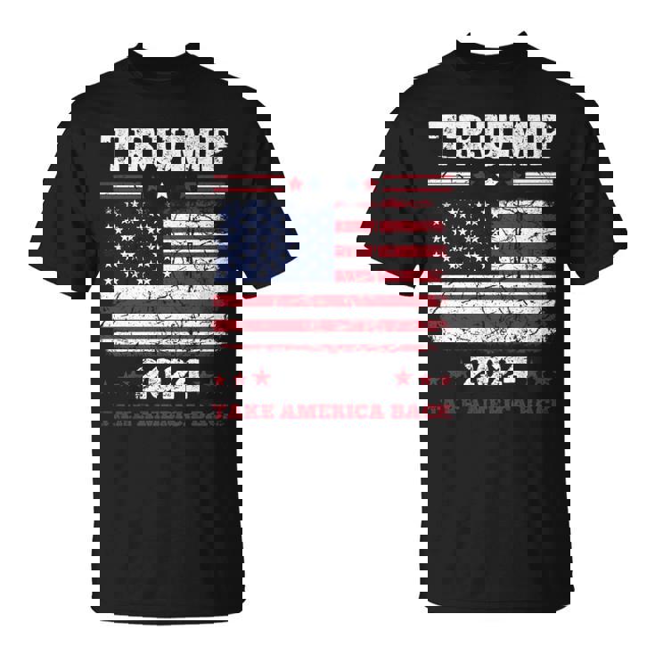 ヴィンテージ ドナルド トランプ 2024 テイク アメリカ バック 長袖tシャツ Tシャツ