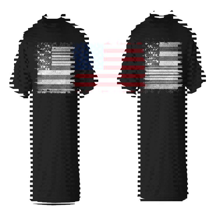ヴィンテージ 星条旗 スタイリッシュ シンプルデザイン Tシャツ