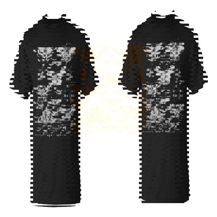 ヴィンテージ 蛾 蝶 自然 イラスト アート Tシャツ