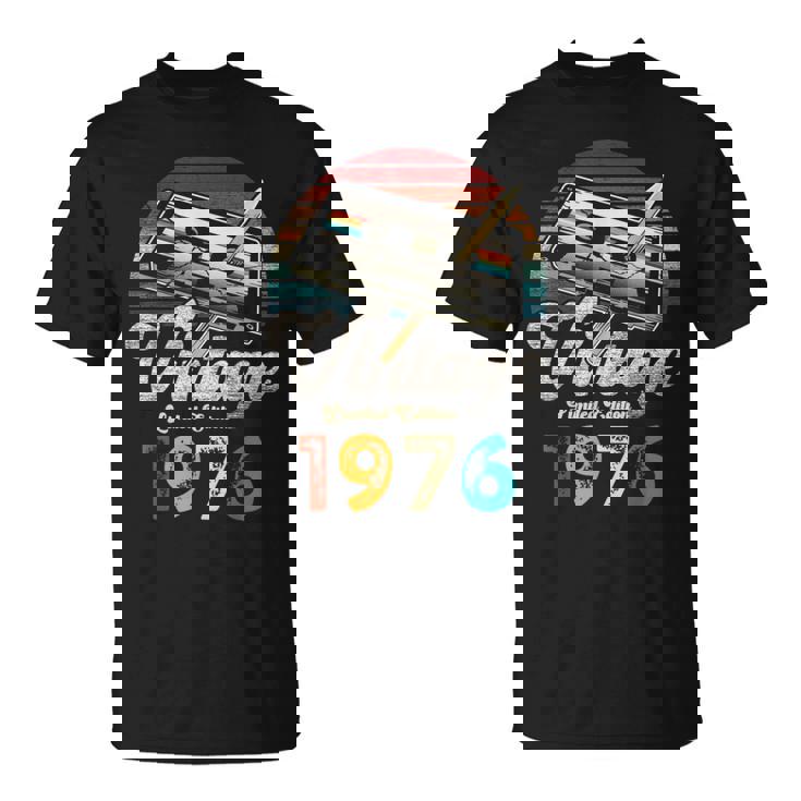 ヴィンテージ1976バースデー50年カセットペンシル Tシャツ